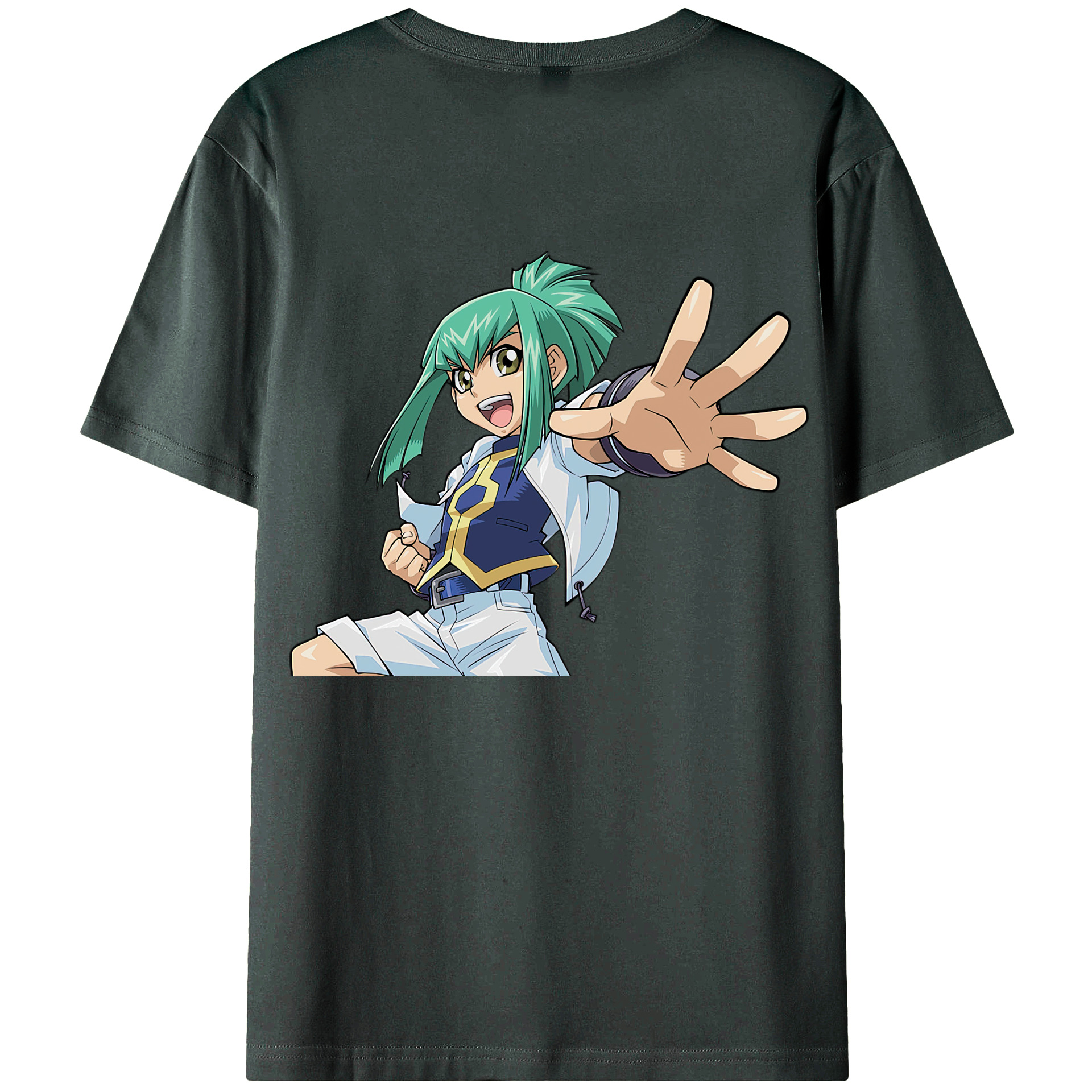 （画像用） 遊☆戯☆王 Yu-Gi-Oh! 綿100％ メンズ半袖Tシャツ（バックプリント） 通気性
